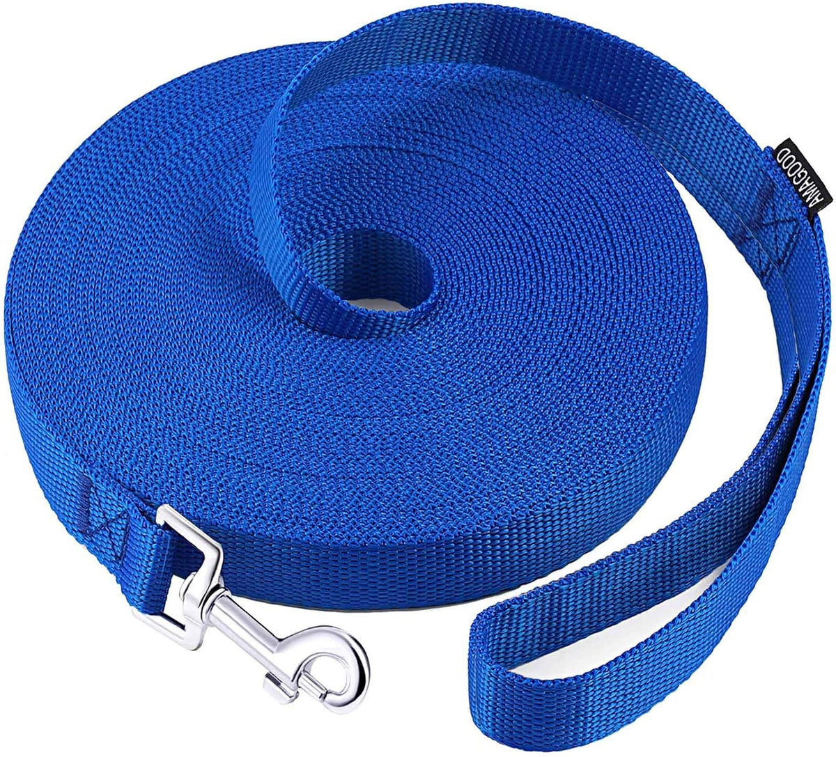 Long Dog Leashes for Training 15/20/30/50/100FT Lead for Medium Small - 3/4 Inch x 50 Feet / Blue
