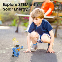 Sillbird 12-in-1 Solar Robot Building Kit STEM Gift for Boys Ages 8-13 – Fun for Kids & Family - Orange Blue - image 3