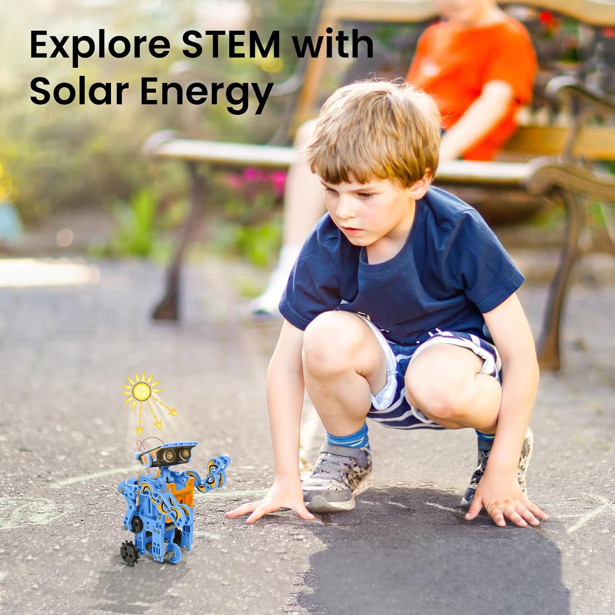 Sillbird 12-in-1 Solar Robot Building Kit STEM Gift for Boys Ages 8-13 – Fun for Kids & Family - Orange Blue - image 3