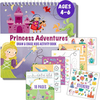 Totebook kids travel activity kit with tethered dry erase markers and ocean theme activity book - view 2
