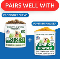 BARK&SPARK Pumpkin Powder for Dogs - 16.2oz Powdered Fiber Supplement and Stool Softener - Upset Stomach, Food Sensitivity - Improve Digestion - 16.2oz Powder
