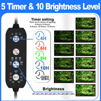 SEAOURA Clip On Aquarium Light for Plants-24/7 Fish Tank Light - 7inch for 7-12 inch tank - image 4