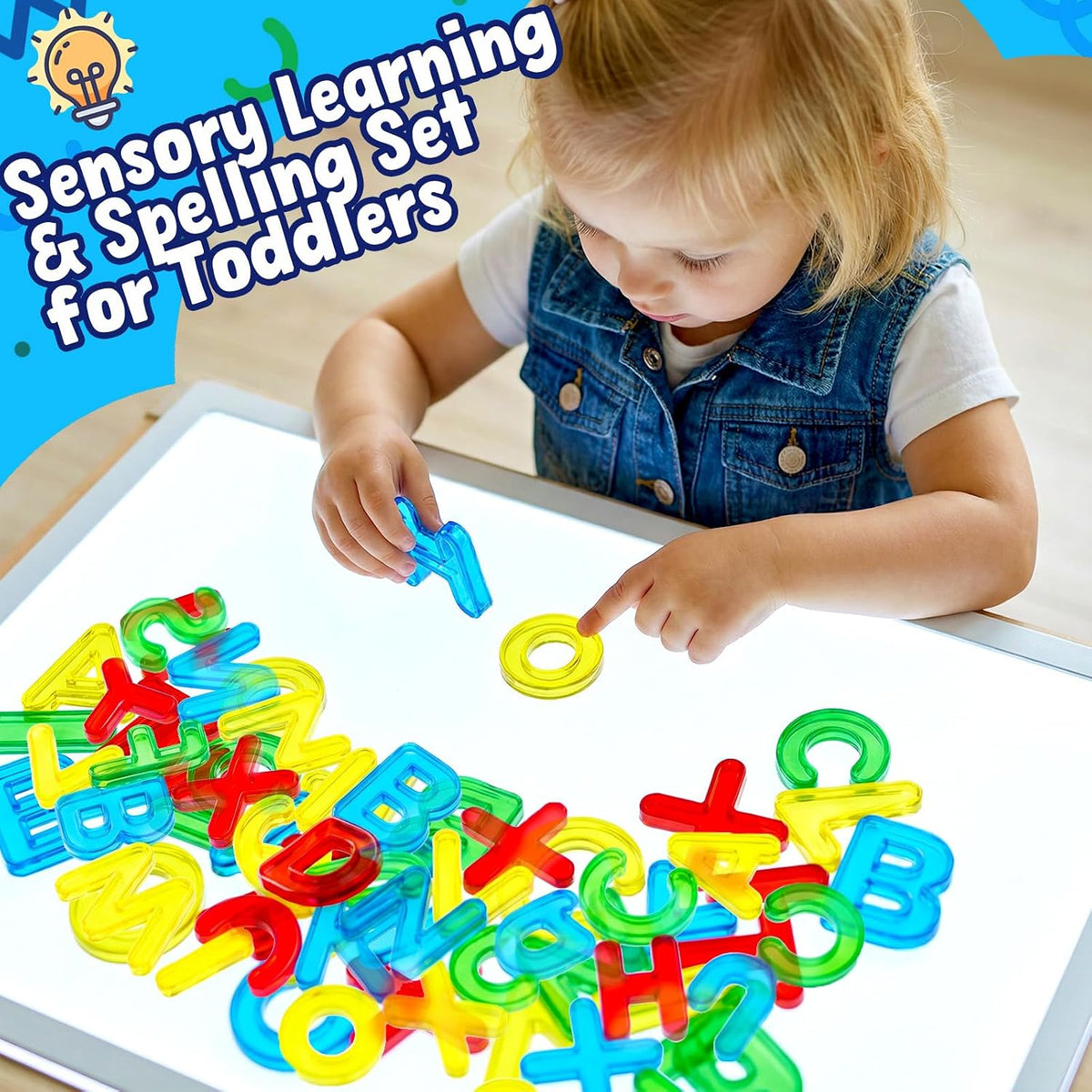 Bbiamsleep 67 Pcs Plastic Practice Set Transparent Letters and Numbers – Fun for Kids & Family - Capital Letters - image 4