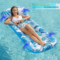Jasonwell Inflatable Pool Float Lounge - Blue & Beige / 2 - image 3