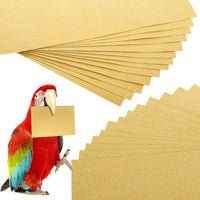 Okllen 50 Pieces Gravel Liner Paper for Bird Cage