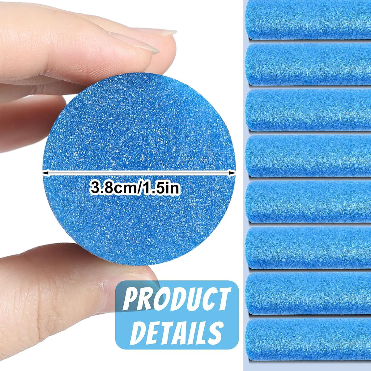 Kathfly 12 pack solid foam pool noodles, 1.5 x 35 inch, white - view 10