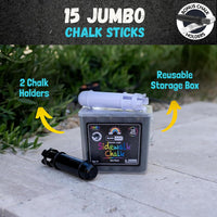 CocoNut Outdoor jumbo sidewalk chalk bucket with 40 thick chalk sticks in 7 colors - view 26