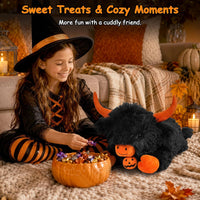 Wepop 5lbs Highland Cow Weighted Stuffed Animals 22in Giant Highland - Highland Cow-blackp - image 4