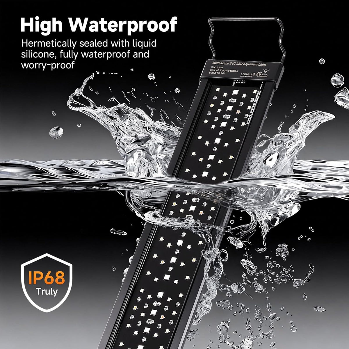 fishkeeper Smart LED Aquarium Light with One-Key Real-Time Sync - 24W (for 24"-32" fish tanks) - image 3