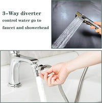 Tub faucet spayer attachment,Bathtub Shower Head Sink-Faucet with 5 Adapters, 79" Hose for Pet Dog Rinse, Baby Bath & Hair washing, ON/OFF Extension for Tub Faucet, Utility Sink, Garden,Bathroom
