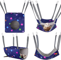 Glittme 4 Pack Cozy Ferret Hammock - Stars