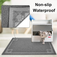 UPSKY Large Cat Litter Mat Trapper 35"×23", Waterproof, Non-Slip - Grey - image 4