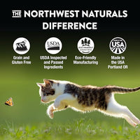 Northwest Naturals Freeze-Dried Rabbit Cat & Kitten Food – Bite-Sized Nibbles – Healthy, Limited, Human-Grade Ingredients, All-Natural, High-Protein Raw Diet – Complete & Balanced – 11 oz (Pack of 3)