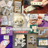 Crossword dice game with 15 acrylic letter dice and canvas pouch - view 11