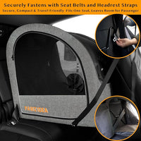 PAWZIDEA Dog Stroller for Large Dogs, Pet Stroller with Detachable Carrier for Portable Dog Crate for Car Seat, Foldable Dogs Jogger Strollers, All Terrain 9” Wheels, Adjustable Handle, Up to 80lbs