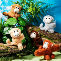 Liliful 8 Pack Kids Plush Gifts Stuffed Animal Slap Bracelets - Monkeys - image 3