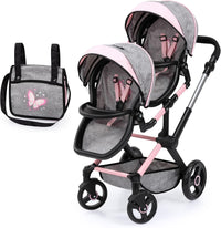 Bayer Twin Doll Stroller, Double Baby Stroller