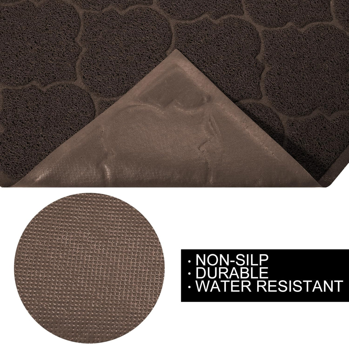LittleTiger Cat Litter Mat, XL Super Size, Phthalate Free - Brown - image 3