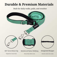 Hands Free Dog Leash, Waist & Crossbody 2-in-1 for Jogging & Hiking – Essentials for Dogs - Spring Green / Large (8–10FT) - image 3