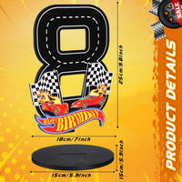 MiniInflat Race Car 5th Birthday Number Sign Centerpiece Race Car - 8th - image 2