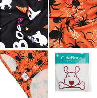 CuteBone Dog Shirts 2-Pack Soft Pet Clothes Breathable Summer Vest - X-Large / BOO&spider - image 2