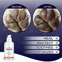 Dog Paw Pad Balm - 3-in-1 Lick Safe Soother & Moisturizer& Lotion for Dog Paws Nose, Elbow, Snout - Natural, Quick-Drying, Non-Sticky - All-Weather Cat Paw Balm Cream- 3.5 Oz/100Gram
