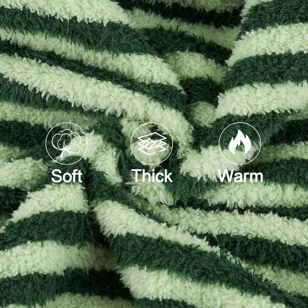 Cow Dog Sweater, Dog Winter Clothes for Small Medium Dogs Girl Boy Fleece Pet Pajamas for Winter - Stripe Green / XX-Large(Chest:21.7-23.6") - image 2