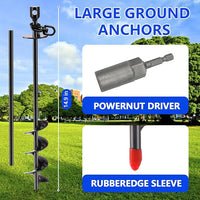 Heavy Duty Dog Tie Out Stake,14.8" Spiral Dog Stakes with Swivel Hook for Outside,Yard,Camping,Rust Proof Ground Anchor for Dogs Run Cable Leash Tether Chains,Small to Large Dogs Up to 200bs
