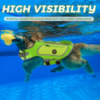 Dog Life Vests for Boating and Swimming, Dog Life Jacket – Essentials for Dogs - LightGreen / Medium - image 3