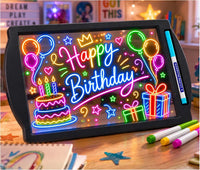 Marvin's Magic Glow Art Pink Drawing Board, 36 Light Effects - Black - image 2