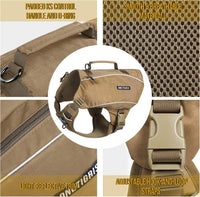 ONETIGRIS Y-Shaped Dog Backpack with Handle - Medium / Brown - image 3