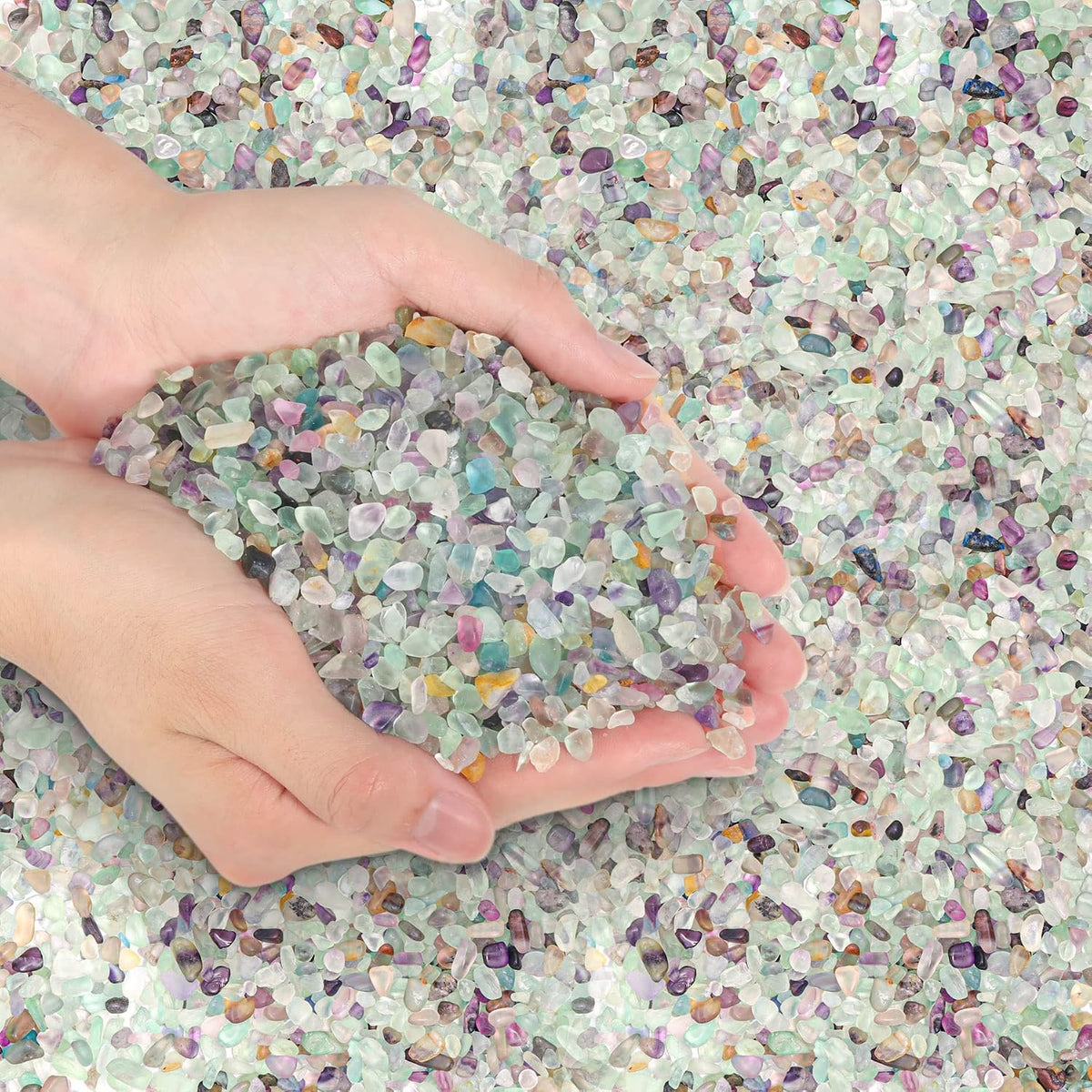 T4U Crystal Rocks for Aquarium - 1 LB / #4 - Fluorite