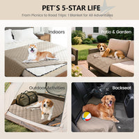 Waterproof Blanket, Couch Covers for Dogs, Reversible Protector – Essentials for Dogs - 30x90 Inch (Pack of 1) / Dark Beige - image 2