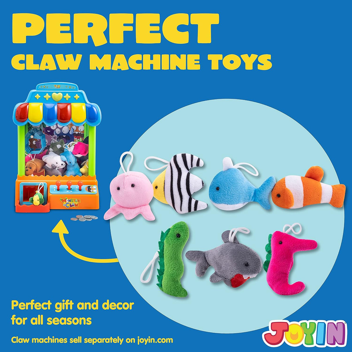 JOYIN 24 Pack Mini Animal Plush Toy Assortment - Sea Animals - image 3