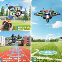 4DRC V32 Foam Remote Control Airplanes RC Planes for Kids Adults - Blue-2 Batteries - image 3