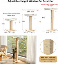 Cat Scratching Post with Large Window Perch - extra-large - image 4