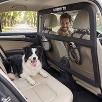 Dog Barrier for Car Back Seat & Cargo Area with Wider Coverage - Medium-for Mid Sedan/Compact & Mid SUV/Mid Truck