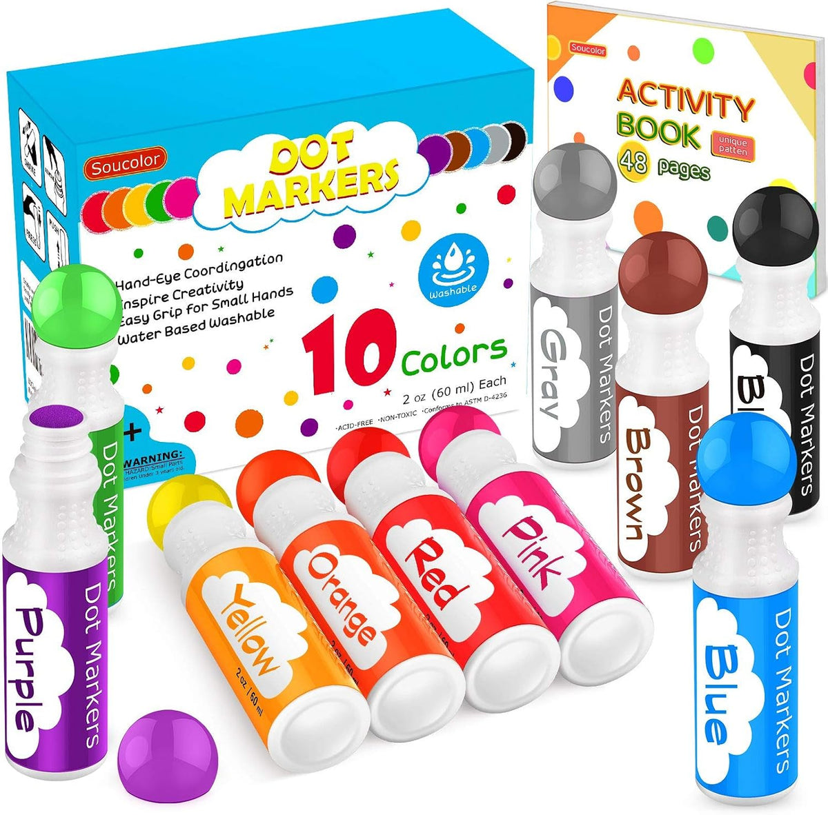 Dot Markers for Toddlers Kids - 10