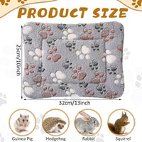 4 Pack Soft Pet Bed Mat Small Dog Crate Fleece – Essentials for Dogs - 13 x 10 Inches / Light Gray - image 2