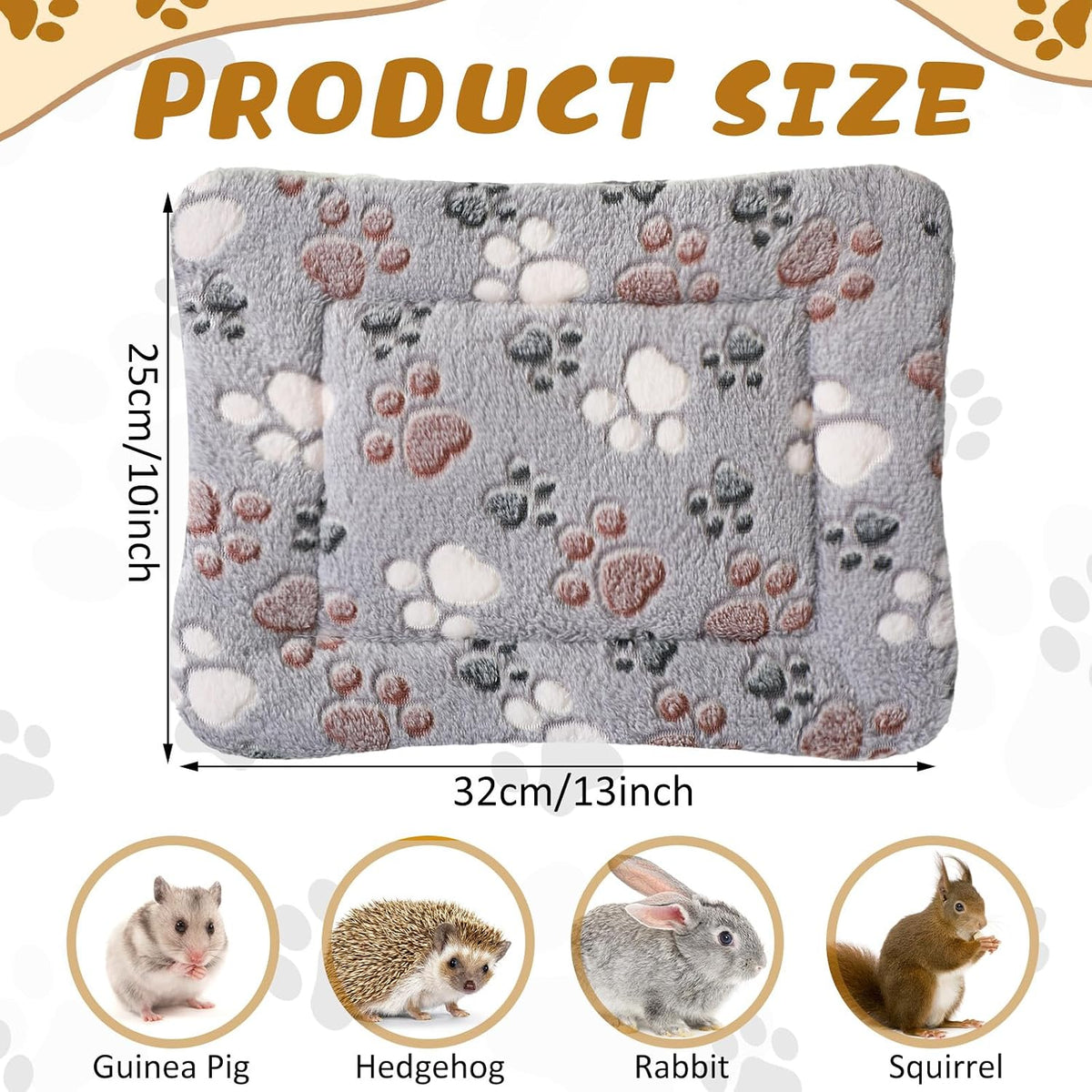 4 Pack Soft Pet Bed Mat Small Dog Crate Fleece – Essentials for Dogs - 13 x 10 Inches / Light Gray - image 2