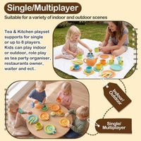 Buyger Kids Kitchen Accessories and Tea Set Play Dishes for Kids - Kitchen Toy - image 4