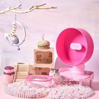 Super‑Silent Hamster Exercise Wheel - 8.7inch / Raspberry Pink - image 4