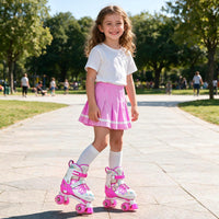 NEMONE Mermaid Adjustable Light up Roller Skates for Girls Boys – Fun for Kids & Family - G- Candy Butterfly / Medium - Big Kid - image 2