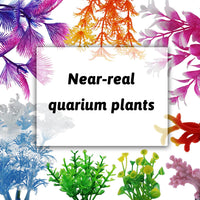 Fish Tank Decorations Plants with Resin Coral - image 3