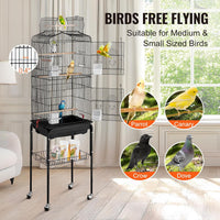 VEVOR 64-inch Open Top Large Parrot Bird Cage with Detachable Rolling - 18.0"L x 14.0"W x 59.5"H - image 3