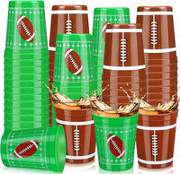 Norme 24 reusable plastic soccer party cups in 4 printed styles - view 5