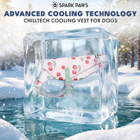Spark Paws Dog Cooling Vest, Evaporative Summer Cooling - Cherries / Medium - image 2