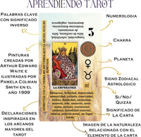 Witchy Cauldron Tarot Cards for Beginners with Meanings on Them - Spanish - image 3
