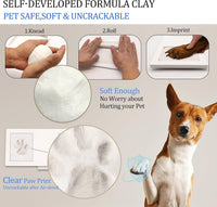MYPAWLETS Paw Print Frame Kit, Dog/Cat Pawprints Keepsake - Espresso - image 3