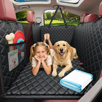 URPOWER Dog Car Seat Cover for Back Seat - Matte Black / Standard - 54" Length